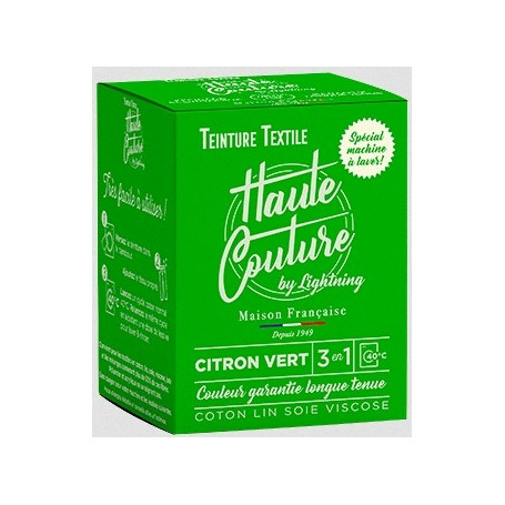 Teinture Machine Haute couture couleur Vert Citron 350g