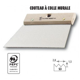 Couteaux à colle pour revêtements muraux