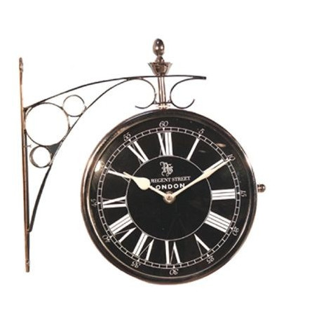 Pendule ou horloge de gare inox