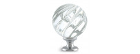 Boules d'escalier en verre, modèles VRILLE des Verreries de Bréhat