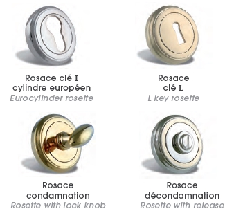 Rosaces clé I, clé L, condamnation et décondamnation