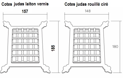 Cotes du judas côté grille