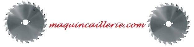 Lame de scie circulaire et logo maquincaillerie