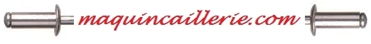 Logo maquincaillerie présente les rivets